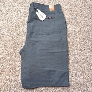 PrAna Stretch Zion 40x12 Gray Cargo Shorts Belted Outdoor Casual New Performance